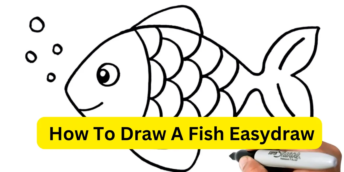 how to draw a fish easy
